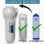 Pre Filter Complete Kit for RO Water Purifiers | 10 Inch Housing with 5 Micron PP Spun Cartridge, Spanner Key & Connector | External Sediment Prefilter Bowl - Image 2