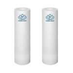10 Inch PP Spun Filter Cartridge | 5 Micron High-Density Sediment Prefilter for RO/UV/UF Water Purifiers | Universal Fit Outer Filter Candle | Pack of 2