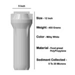 Pre Filter Complete Kit for RO Water Purifiers | 10 Inch Housing with 5 Micron PP Spun Cartridge, Spanner Key & Connector | External Sediment Prefilter Bowl - Image 4