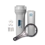 Pre Filter Complete Kit for RO Water Purifiers | 10 Inch Housing with 5 Micron PP Spun Cartridge, Spanner Key & Connector | External Sediment Prefilter Bowl
