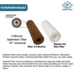 Sediment High Density Spun Pre-Filter (10 Inch 5 Micron PP Spun) Cartridge Compatible for 10 Inch Pre-Filter Housing of All Water Purifier | Pack of 4 Spun with Spanner - Image 4